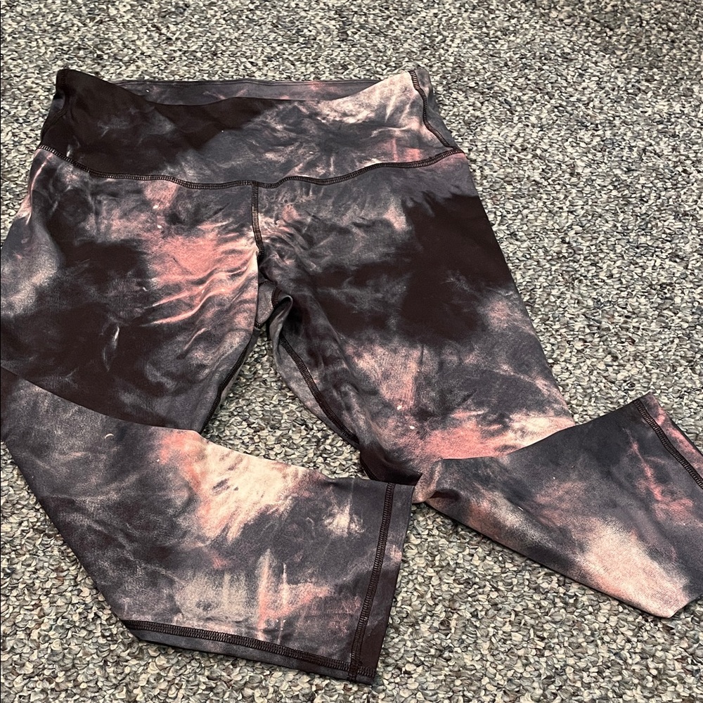 Old Navy Tie-Dye Track Pants - Black and Pink